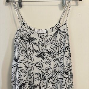 Ava Sky Black and White Women's Top